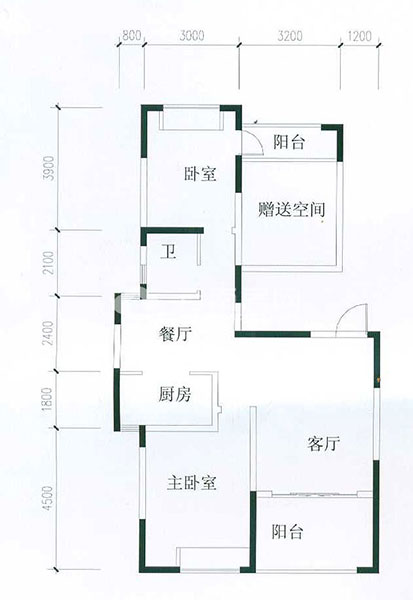 B1戶型圖 B1戶型圖