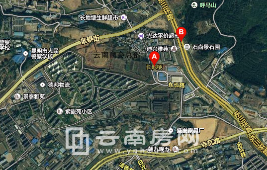 云南商會總部區位圖 云南商會總部區位圖