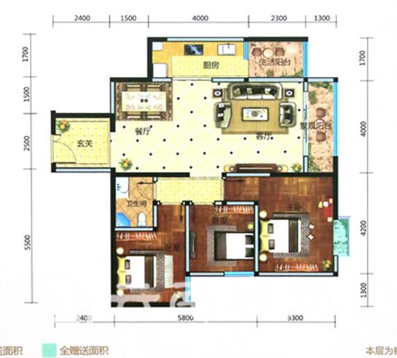 愿景城市廣場(chǎng)6-3戶型圖 愿景城市廣場(chǎng)6-3戶型圖