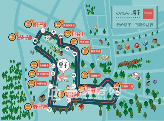 萬科云子騎行活動線路 萬科云子騎行活動線路