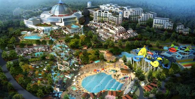 云南華僑城溫泉水公園效果圖(圖片來源于網絡) 云南華僑城溫泉水公園效果圖(圖片來源于網絡)