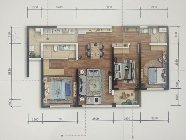 萬科公園里B戶型 萬科公園里B戶型