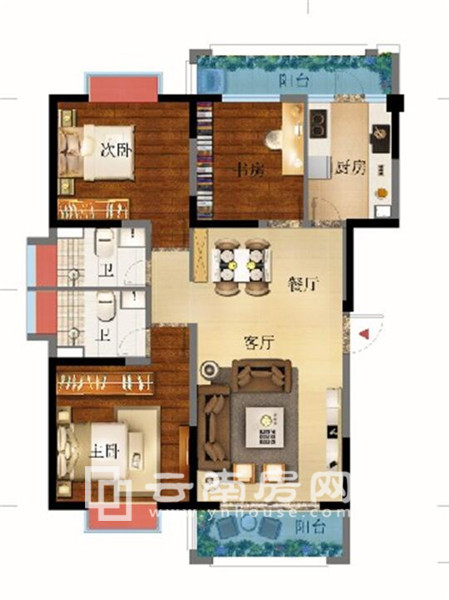 長水航城凌云里B戶型 長水航城凌云里B戶型