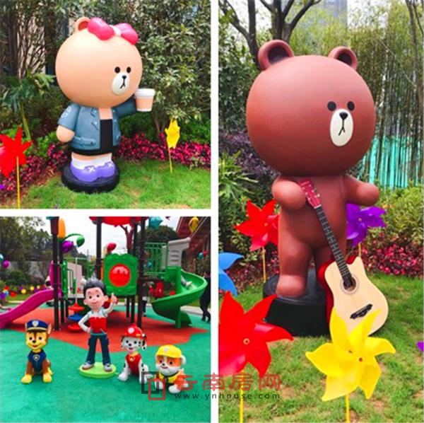 空降而至的布朗熊與可妮兔 空降而至的布朗熊與可妮兔