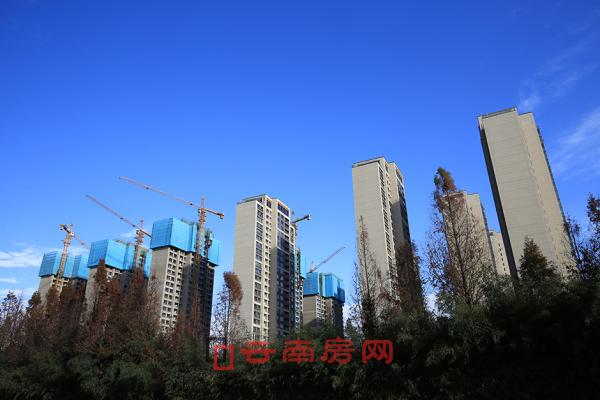 建設中的萬科翡翠 建設中的萬科翡翠