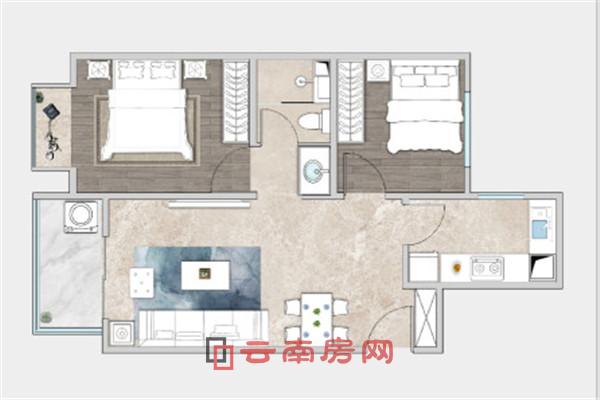 龍湖天第A戶型圖 龍湖天第A戶型圖