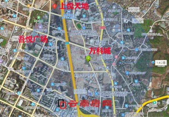 萬科城和上悅天地都位于西北新城,位置相鄰 萬科城和上悅天地都位于西北新城,位置相鄰