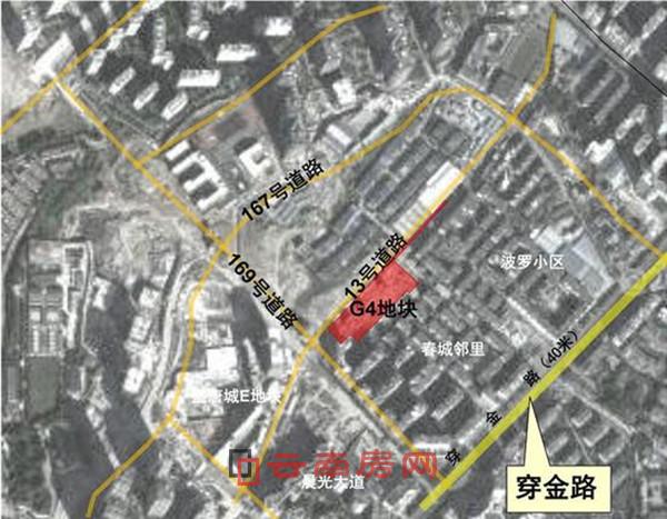 俊發盛唐城G4地塊項目區位圖 俊發盛唐城G4地塊項目區位圖