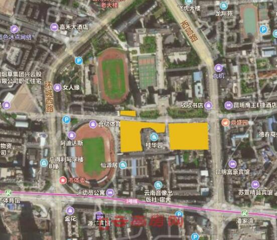 碧桂園拿下的潘家灣小新村地塊位置(圖中黃色部分) 碧桂園拿下的潘家灣小新村地塊位置(圖中黃色部分)