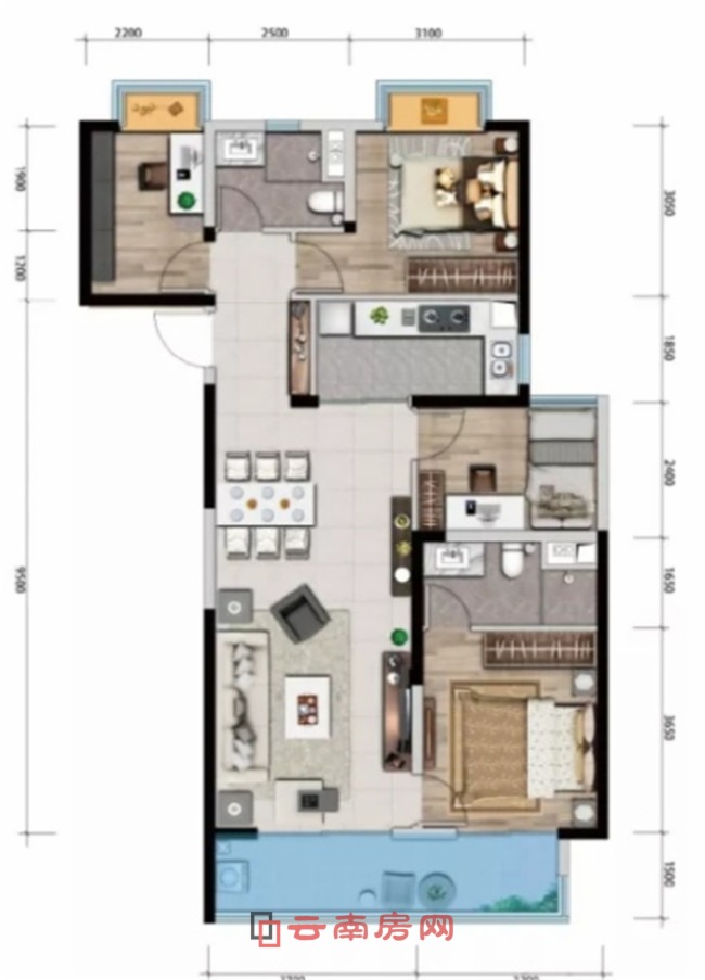 俊發龍泉俊園C戶型圖賞析 俊發龍泉俊園C戶型圖賞析