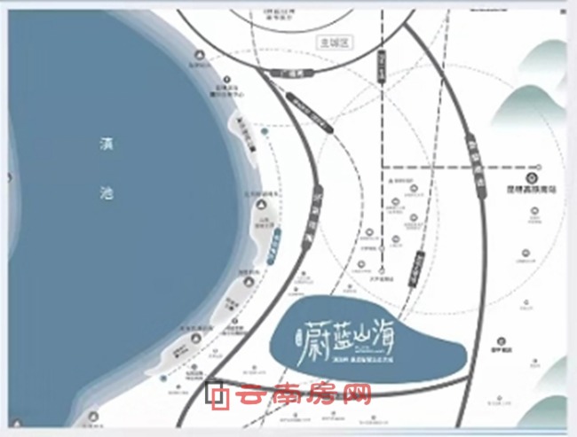 夢云南·蔚藍山海區位圖 夢云南·蔚藍山海區位圖