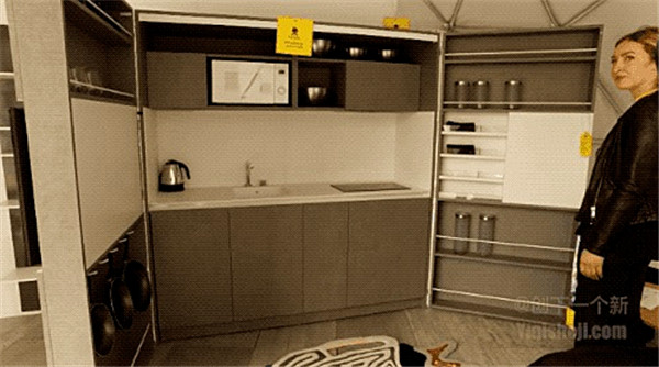 原來電視柜和廚房也能結(jié)合在一起 原來電視柜和廚房也能結(jié)合在一起