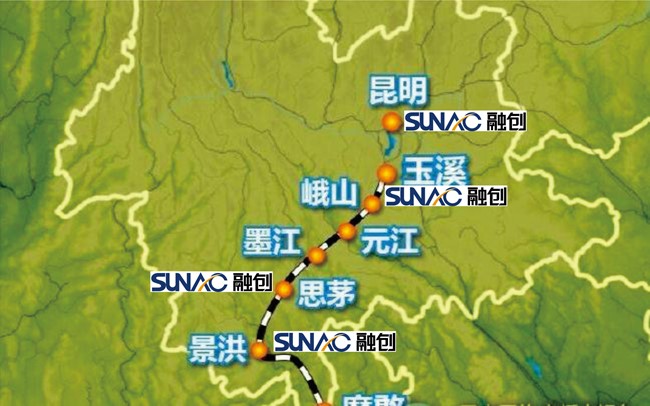 融創在泛亞鐵路中線上的布局 融創在泛亞鐵路中線上的布局