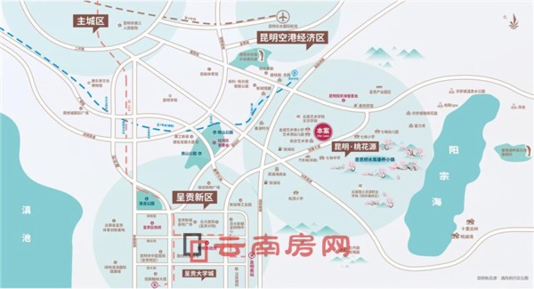 昆明桃花源·清風明月區位圖 昆明桃花源·清風明月區位圖