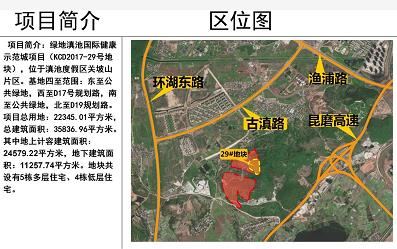 綠地滇池國際健康示范城(KCD2017-29號地塊)項目 綠地滇池國際健康示范城(KCD2017-29號地塊)項目
