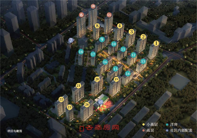 君庭云邸項目鳥瞰示意圖 君庭云邸項目鳥瞰示意圖