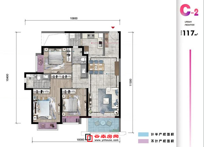 上悅天地項目C2戶型圖 上悅天地項目C2戶型圖