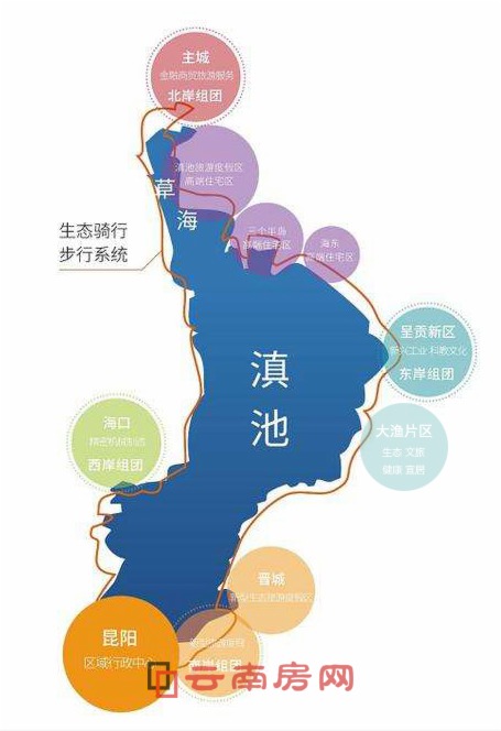 “一湖四片”整體區(qū)域形態(tài) “一湖四片”整體區(qū)域形態(tài)