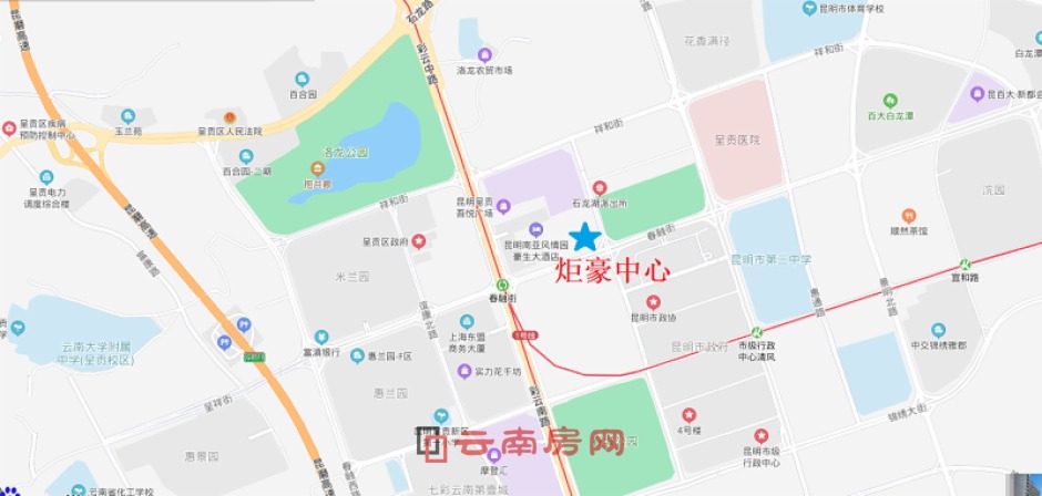 炬豪中心位置示意圖,與市政府僅一街之隔 炬豪中心位置示意圖,與市政府僅一街之隔