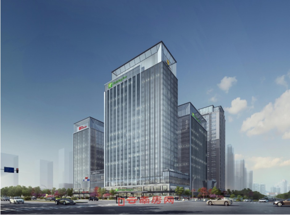 炬豪中心規劃效果圖,洲際、希爾頓等品牌logo一目了然 炬豪中心規劃效果圖,洲際、希爾頓等品牌logo一目了然