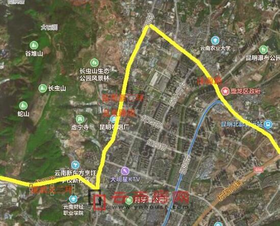 三環龍泉路段的L型走向比較詭異 三環龍泉路段的L型走向比較詭異