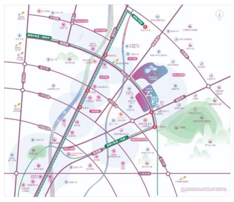 碧桂園云南映像·云彩區位圖 碧桂園云南映像·云彩區位圖