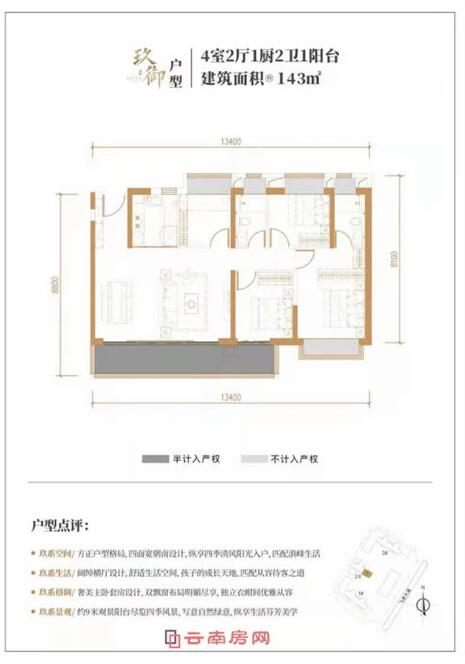 中交龍光·玖云臺景里D戶型圖 中交龍光·玖云臺景里D戶型圖