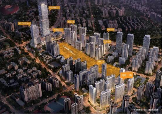 華潤中心整個地塊效果圖 華潤中心整個地塊效果圖