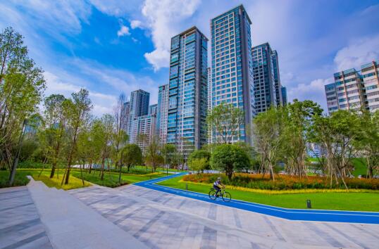 華潤中心 中央公園實景呈現實拍圖 華潤中心 中央公園實景呈現實拍圖