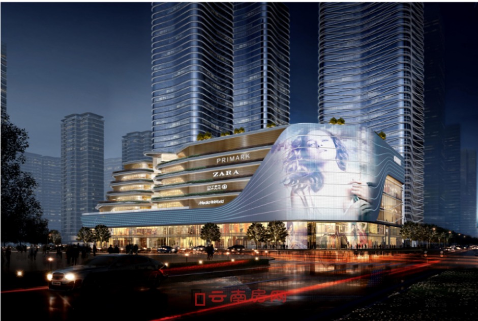 綠地·東南亞中心規劃效果圖,商業體量達16萬方 綠地·東南亞中心規劃效果圖,商業體量達16萬方