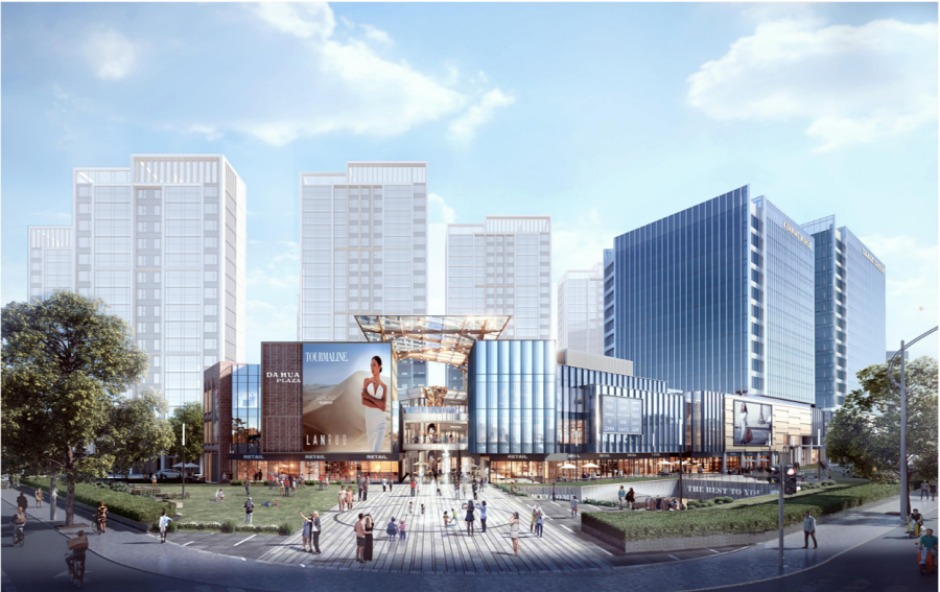 大華一二一大街總部基地項目二期打造的購物中心 大華一二一大街總部基地項目二期打造的購物中心
