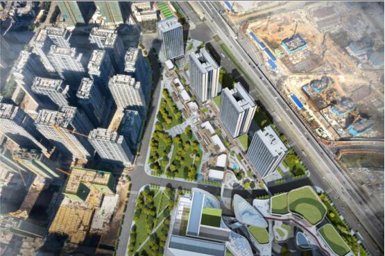 融創(chuàng)·春風(fēng)十里云嘉中心項目規(guī)劃效果圖,擬建4棟商業(yè)辦公建筑 融創(chuàng)·春風(fēng)十里云嘉中心項目規(guī)劃效果圖,擬建4棟商業(yè)辦公建筑