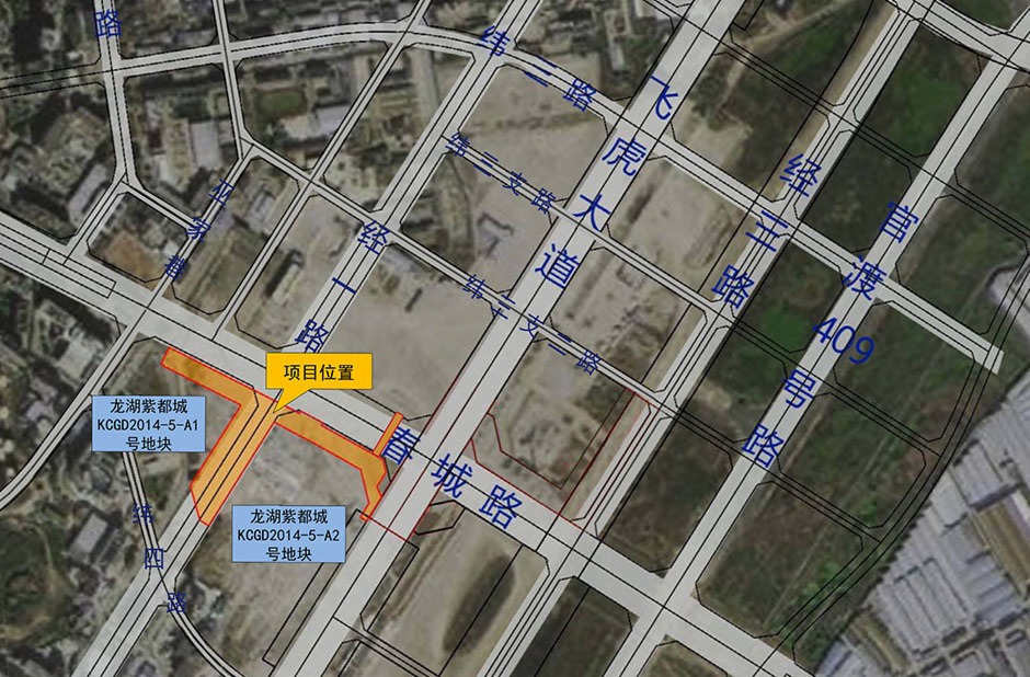 此次公示的位置示意圖,北側便是綠地東南亞中心 此次公示的位置示意圖,北側便是綠地東南亞中心