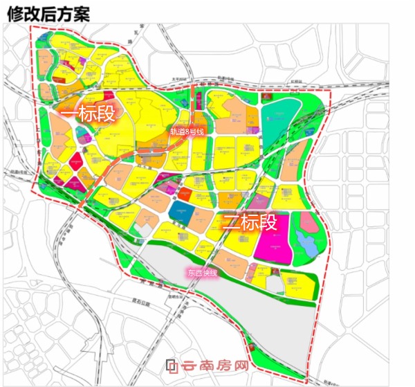 涼亭片區最新規劃調整方案,新建的涼亭中路呈南北走向_副本_副本