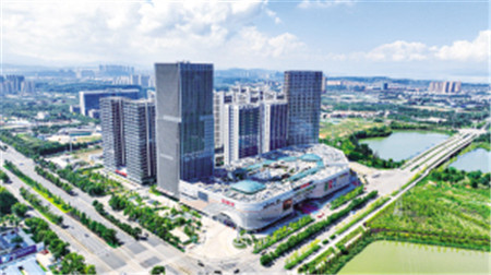 惠青家·滇池明珠店鳥瞰圖。昆明市公租房公司供圖 惠青家·滇池明珠店鳥瞰圖。昆明市公租房公司供圖