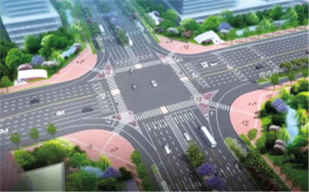 金桂路與古滇路交叉口效果圖 供圖 金桂路與古滇路交叉口效果圖 供圖