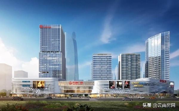 滇池明珠廣場規劃效果圖(圖源于昆明公租房公司)