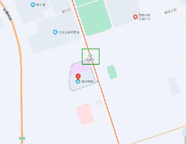 滇池明珠廣場項目區位圖