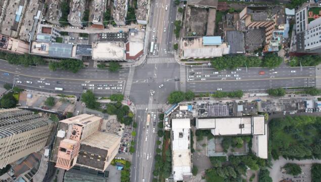 環城東路-白龍路交叉口現狀渠化圖▲ 環城東路-白龍路交叉口現狀渠化圖▲