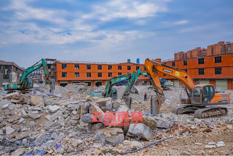 昆明正在拆除的楊家地村(圖片拍攝于2022年) 昆明正在拆除的楊家地村(圖片拍攝于2022年)