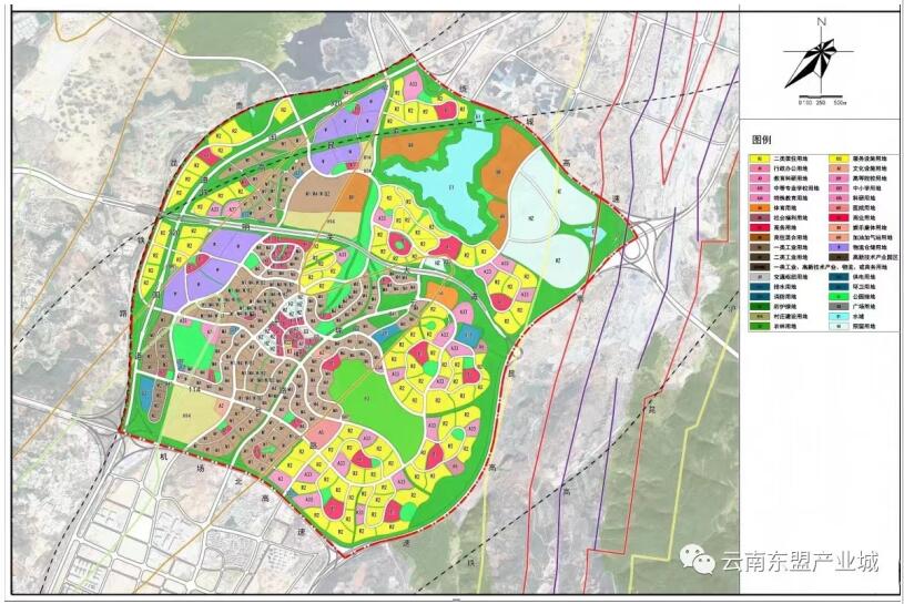 云南東盟產業城控制性詳細規劃公示 云南東盟產業城控制性詳細規劃公示