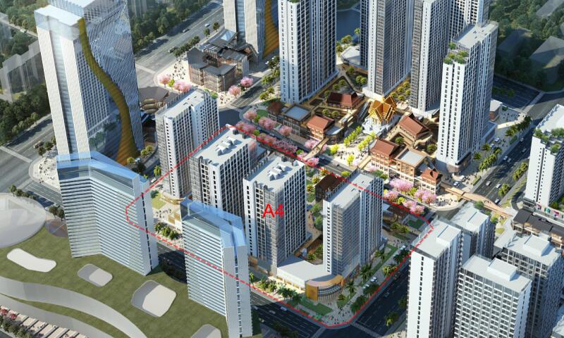 效果圖上的孔雀鎮商業街 效果圖上的孔雀鎮商業街