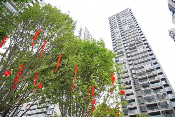 ▲建投學(xué)府商品房住宅交付現(xiàn)場