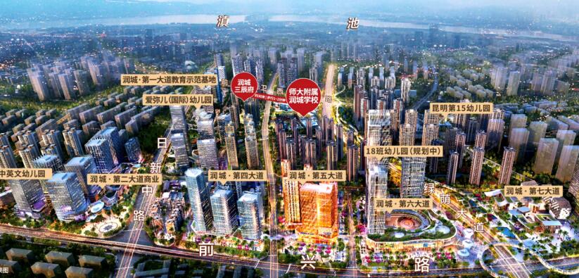 潤城體量很大,商業規劃面積高達百萬平米 潤城體量很大,商業規劃面積高達百萬平米