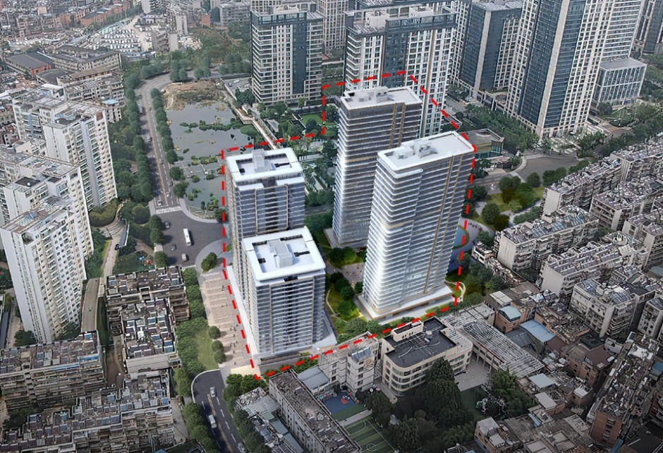 昆紡舊改二期A1地塊只有三棟住宅,30層的兩棟是商品房 昆紡舊改二期A1地塊只有三棟住宅,30層的兩棟是商品房