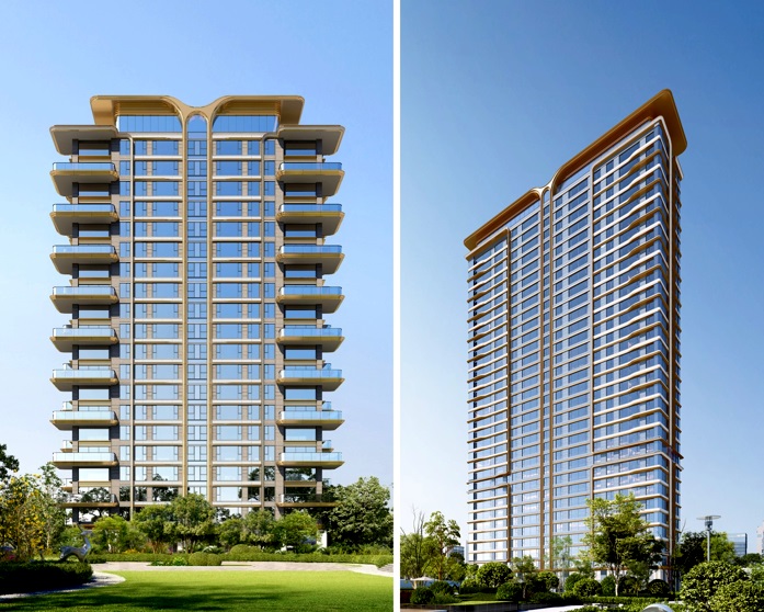 山海原著最后一個地塊有一棟樓是第四代住宅(圖左) 山海原著最后一個地塊有一棟樓是第四代住宅(圖左)