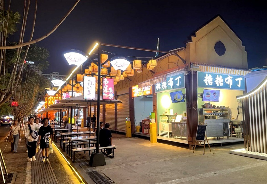 南屏街片區(qū)的商業(yè)攤點 南屏街片區(qū)的商業(yè)攤點