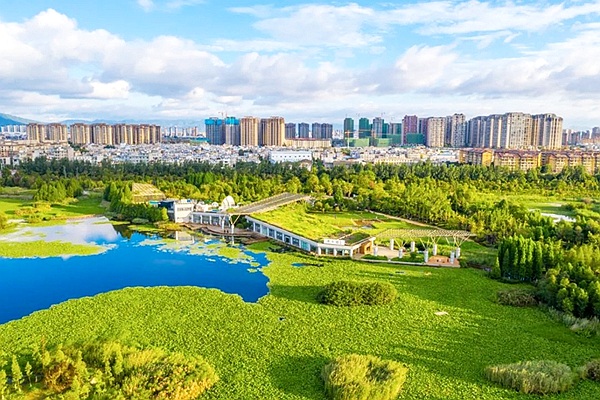 西亮塘濕地公園(圖源:官渡區融媒體) 西亮塘濕地公園(圖源:官渡區融媒體)