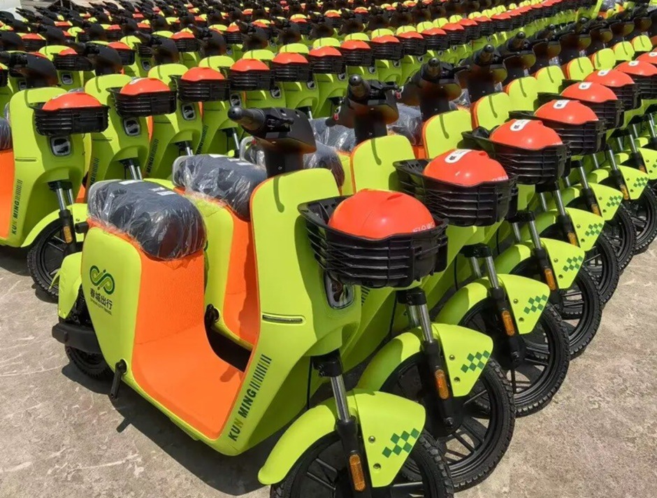 等待投放市場的“春城出行”共享電動車 等待投放市場的“春城出行”共享電動車