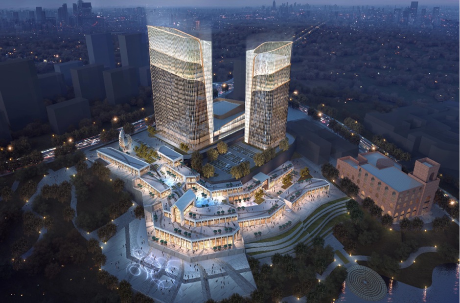 太平星儷嵐商業(yè)中心本來規(guī)劃有兩棟高層酒店,但實際只建成一棟 太平星儷嵐商業(yè)中心本來規(guī)劃有兩棟高層酒店,但實際只建成一棟